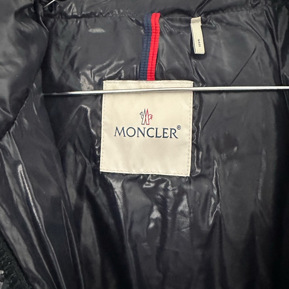 Moncler Shiny Blue Puffer Jacket - Picture 5 of 7